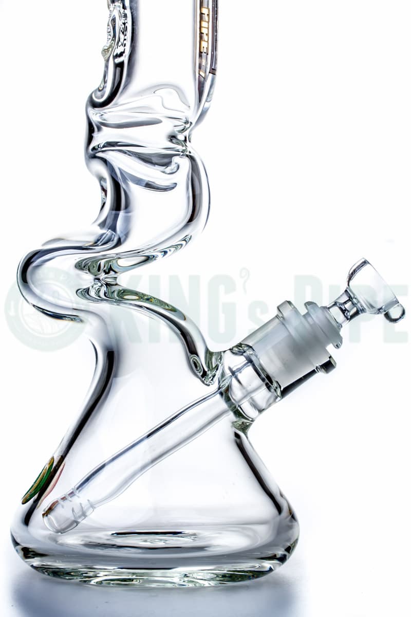 KING&#39;s Pipe Glass - 12 inch 9mm Zig Zag Zong Bong