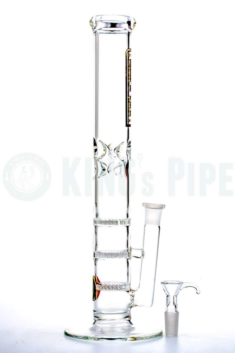 KING&#39;s Pipe Glass - 13&#39;&#39; Triple Honeycomb Skinny Water Bong