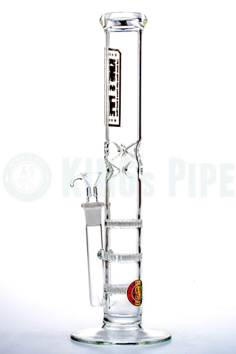 KING&#39;s Pipe Glass - 13&#39;&#39; Triple Honeycomb Skinny Water Bong