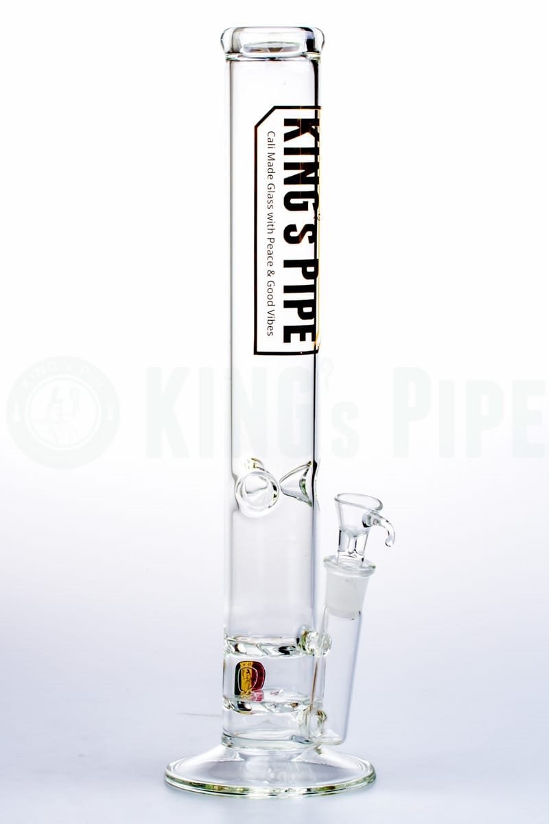 KING's Pipe Glass - 16'' Double Tornado Straight Water Bong