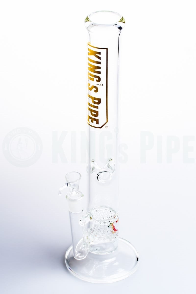 KING&#39;s Pipe Glass - 16&#39;&#39; Double Waffle Straight Bong