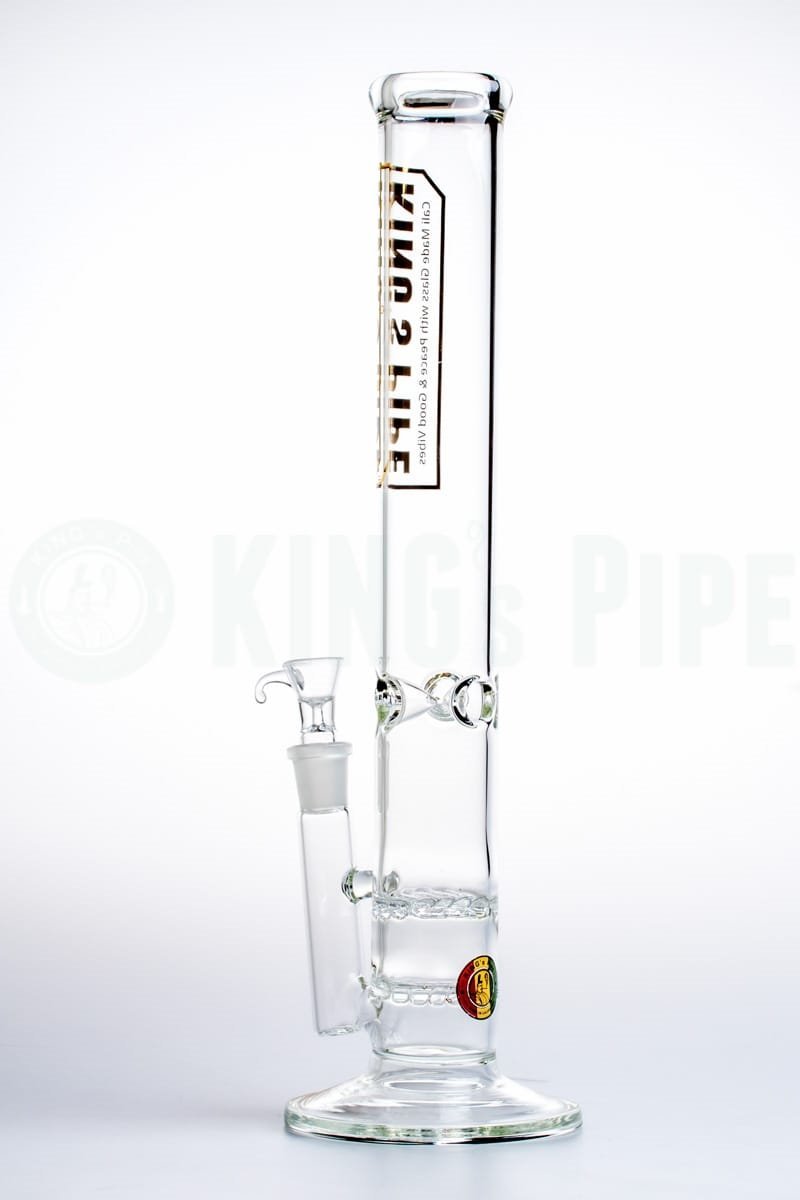 KING&#39;s Pipe Glass - 16&#39;&#39; Double Waffle Straight Bong