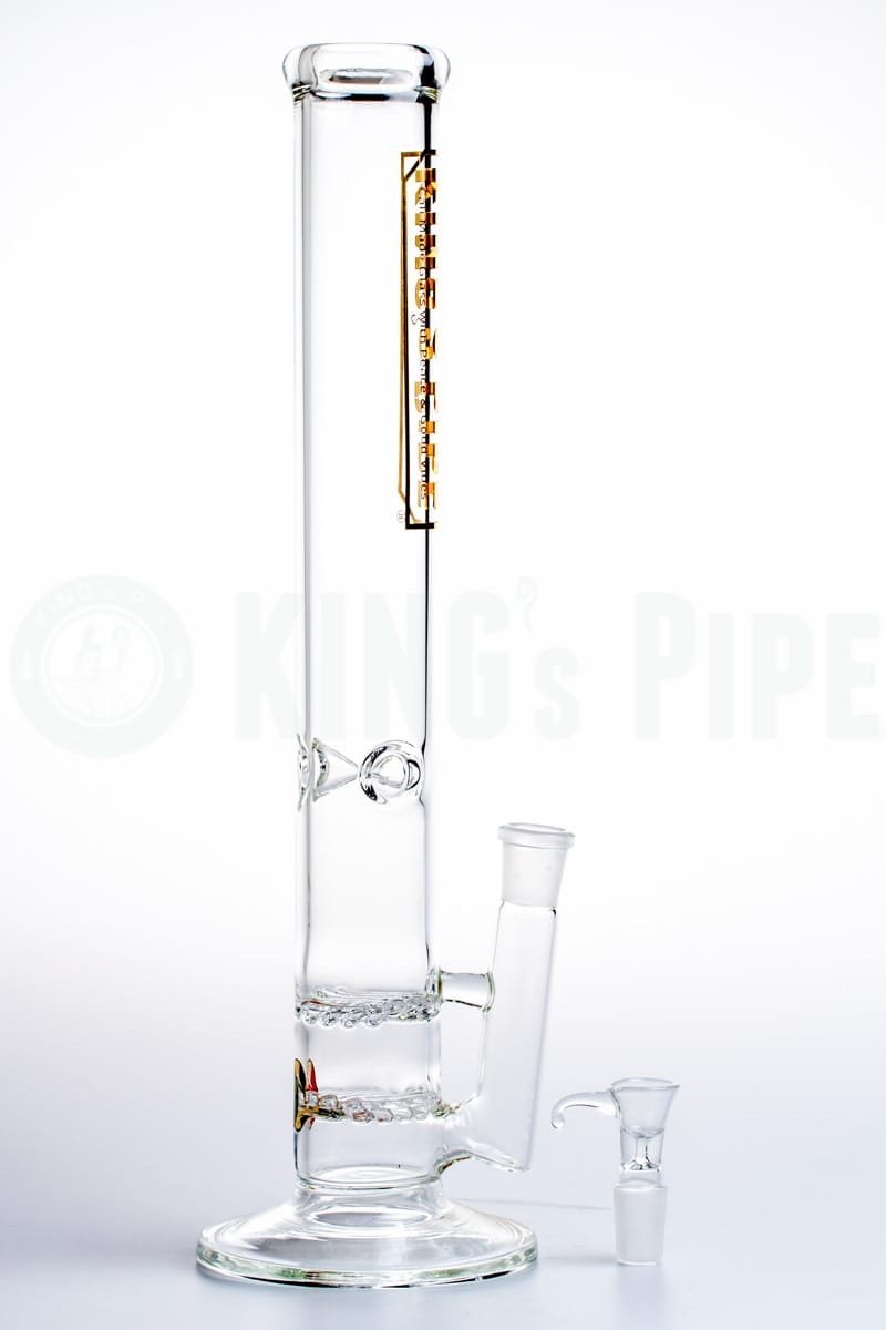 KING&#39;s Pipe Glass - 16&#39;&#39; Double Waffle Straight Bong