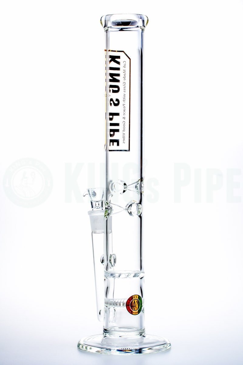 KING's Pipe Glass - 16'' Honeycomb to Tornado Straight Bong