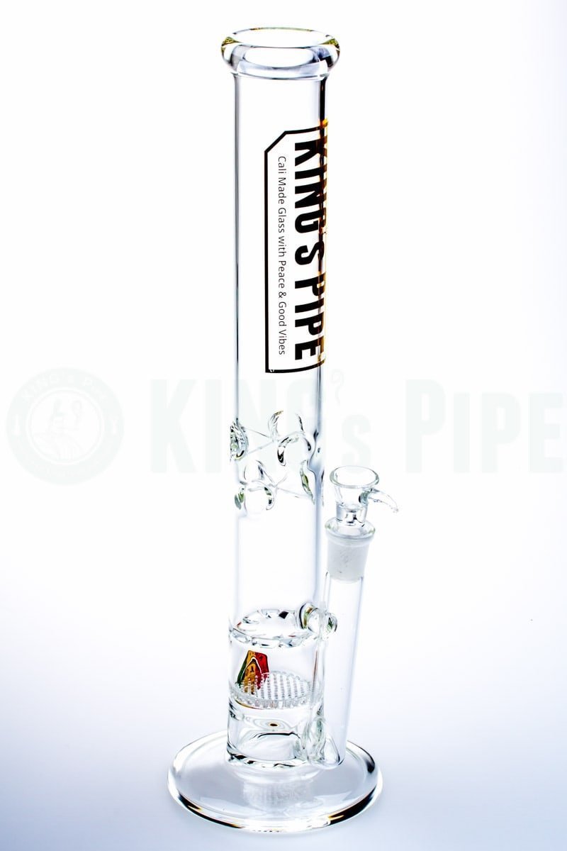 KING&#39;s Pipe Glass - 16&#39;&#39; Honeycomb to Tornado Straight Bong