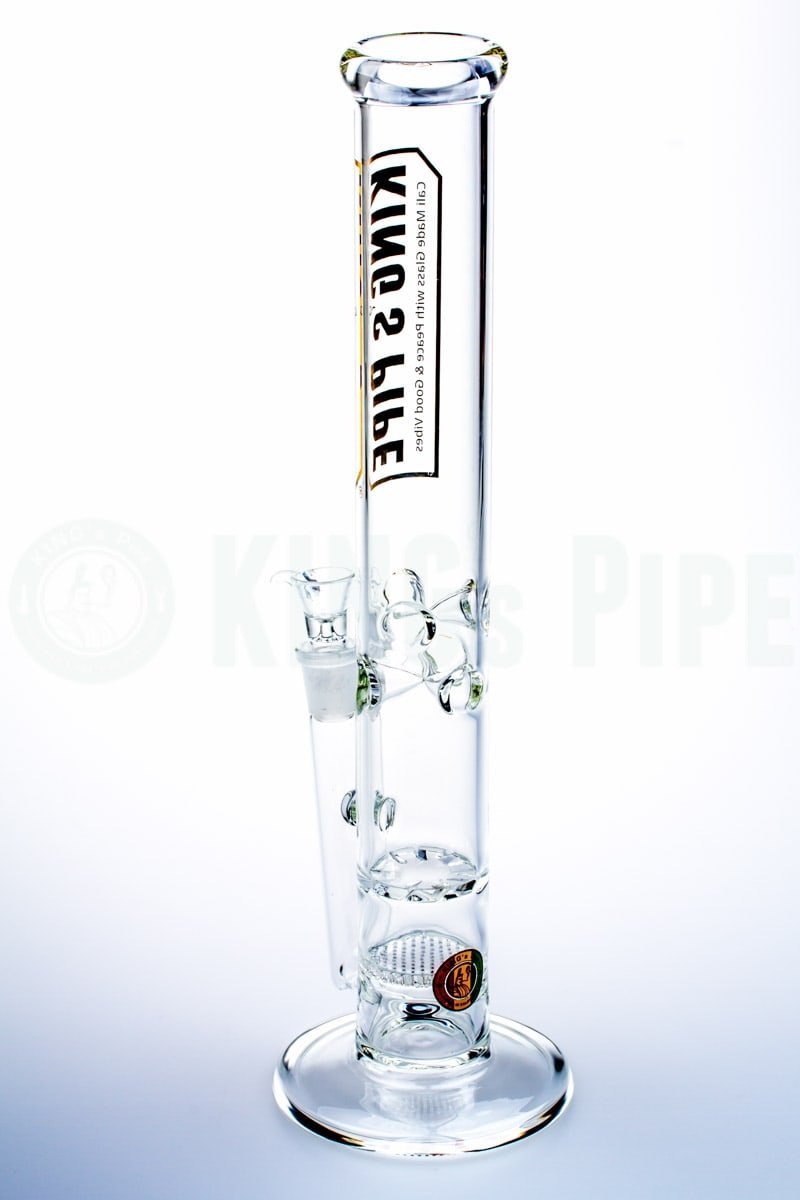 KING&#39;s Pipe Glass - 16&#39;&#39; Honeycomb to Tornado Straight Bong