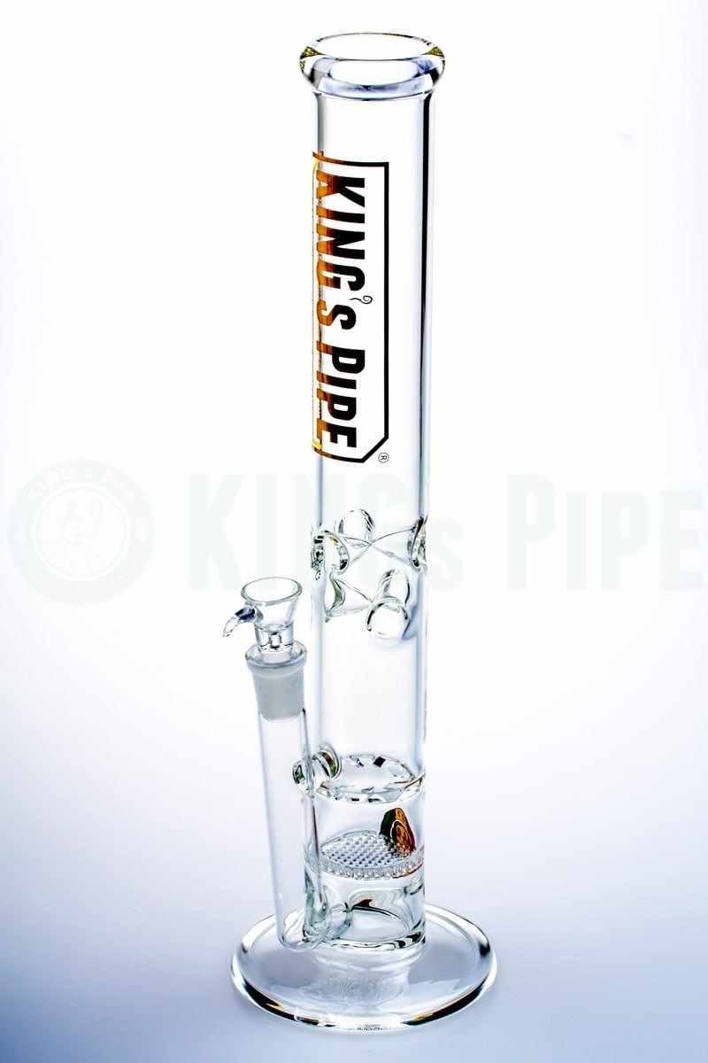 KING&#39;s Pipe Glass - 16&#39;&#39; Honeycomb to Tornado Straight Bong