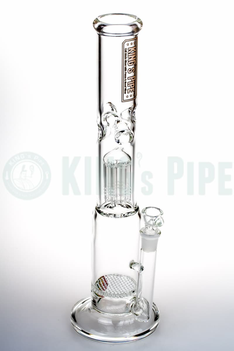 KING&#39;s Pipe Glass - 16&quot; Honeycomb to Tree Perc Water Bong