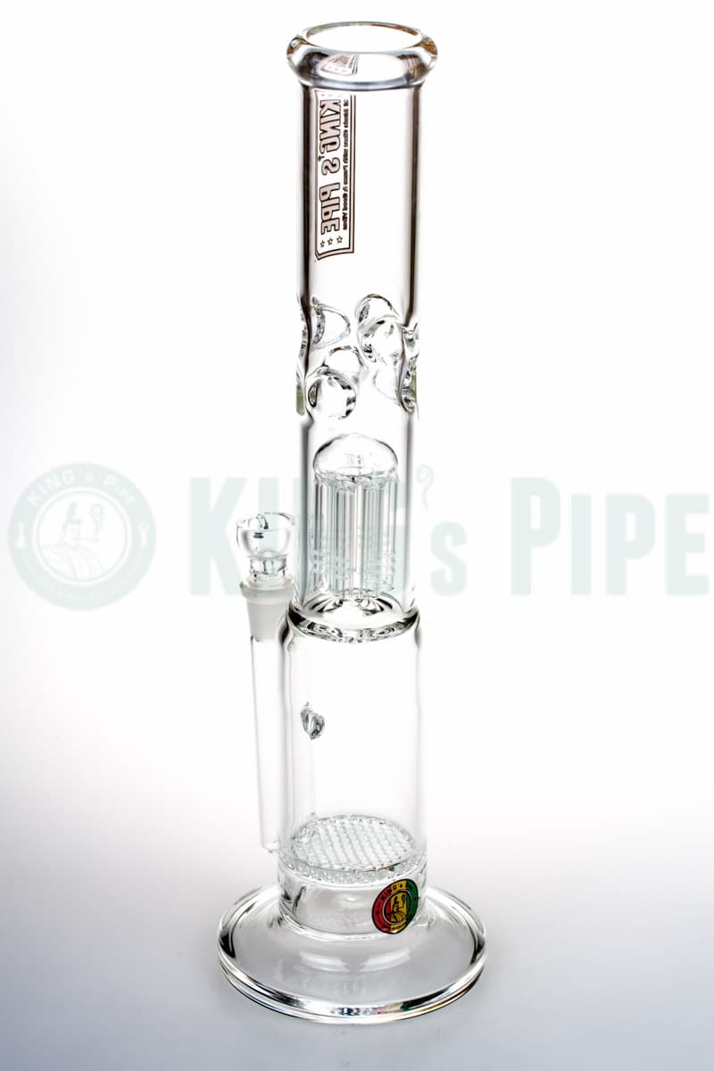 KING&#39;s Pipe Glass - 16&quot; Honeycomb to Tree Perc Water Bong