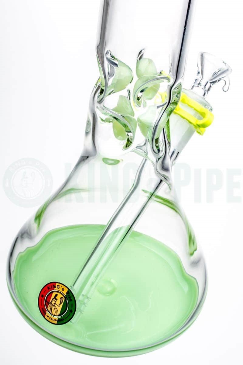 KING&#39;s Pipe Glass - 16 Inch Beaker Bong with Lime