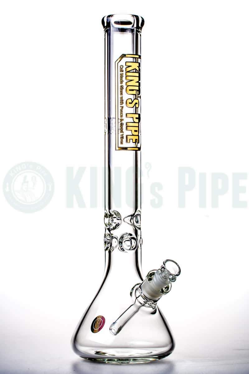 KING&#39;s Pipe Glass - 18 inch 9mm Thick Glass Beaker Bong