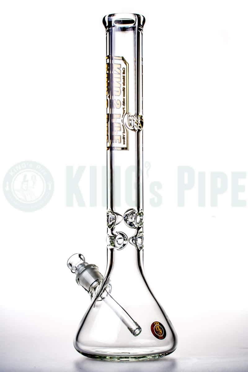 KING&#39;s Pipe Glass - 18 inch 9mm Thick Glass Beaker Bong