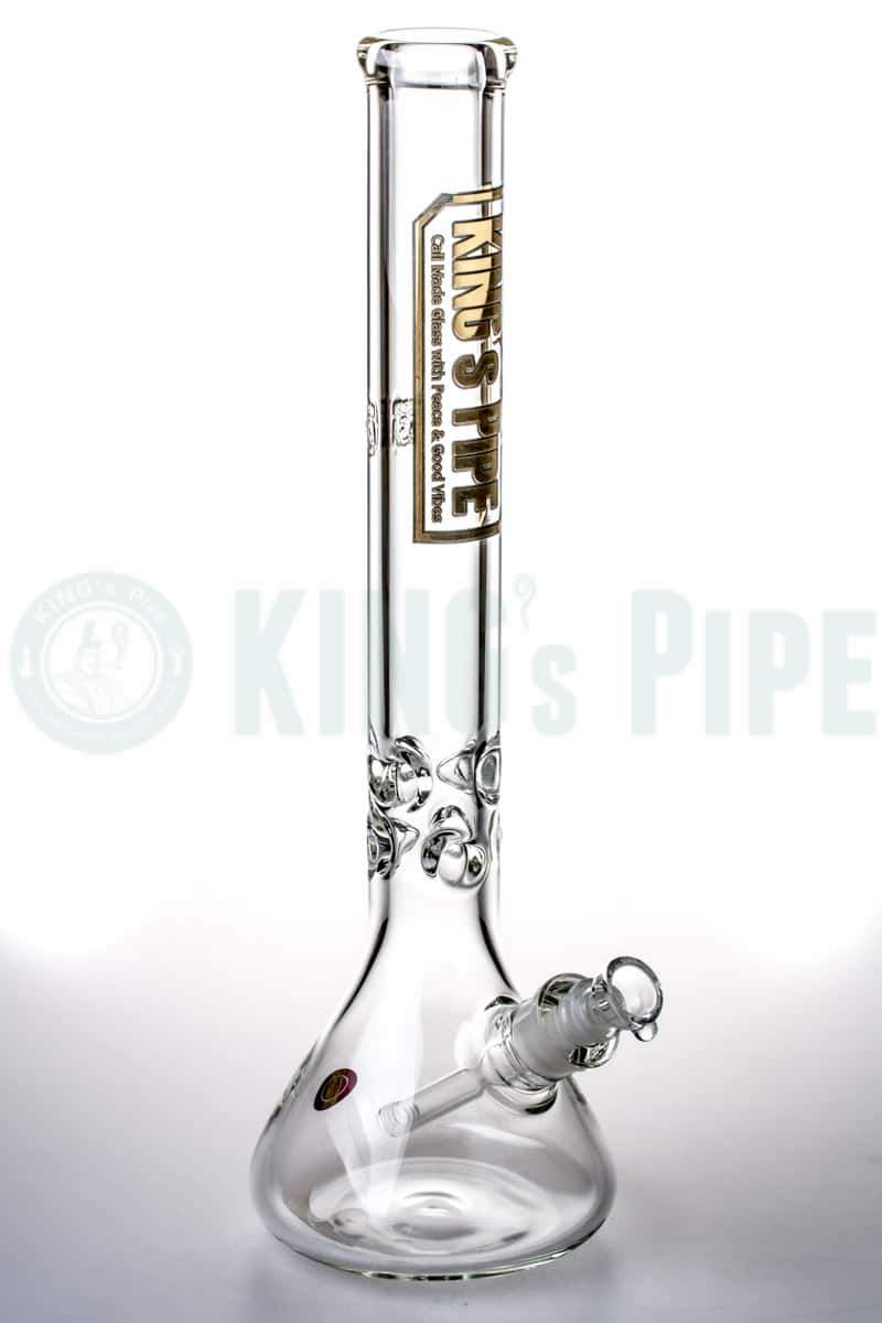 KING&#39;s Pipe Glass - 18 inch 9mm Thick Glass Beaker Bong