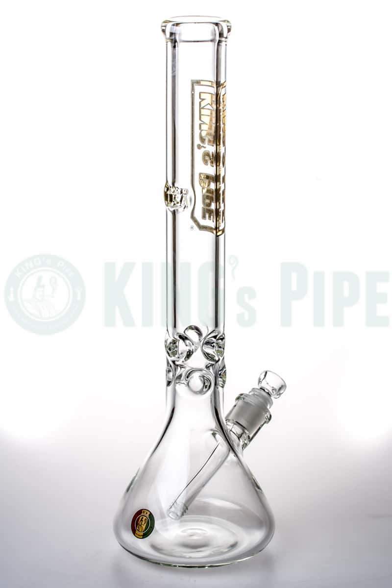 KING&#39;s Pipe Glass - 18 inch 9mm Thick Glass Beaker Bong