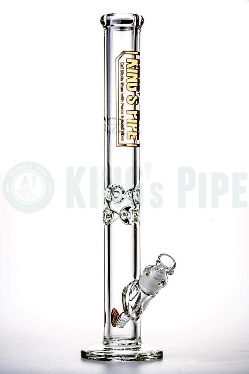 KING's Pipe Glass - 18 Inch 9mm Thick Straight Tube Water Bong