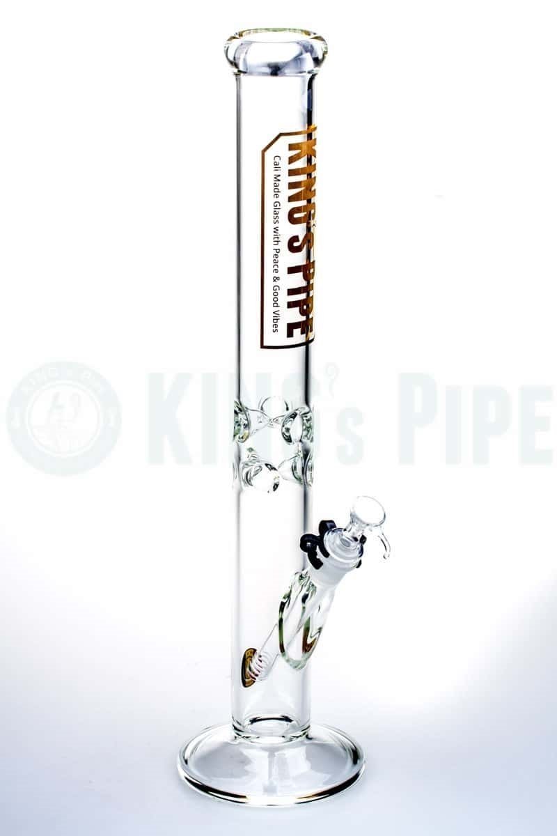 KING&#39;s Pipe Glass - 18 Inch Straight Tube Water Bong