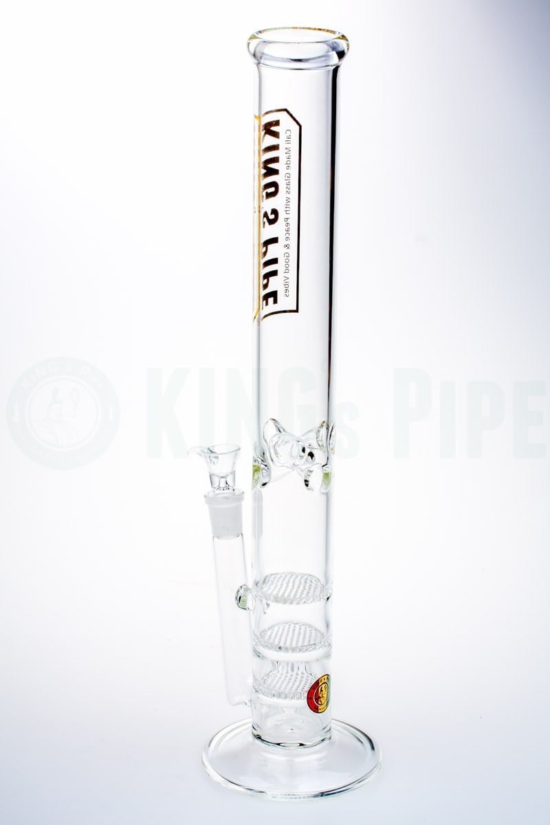 KING&#39;s Pipe Glass - 18 Inch Triple Honeycomb Water Pipe