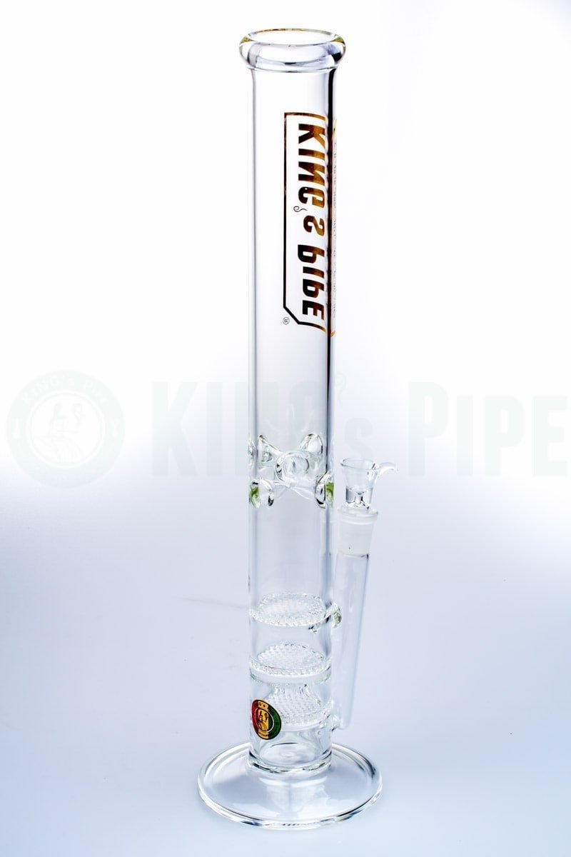 KING&#39;s Pipe Glass - 18 Inch Triple Honeycomb Water Pipe