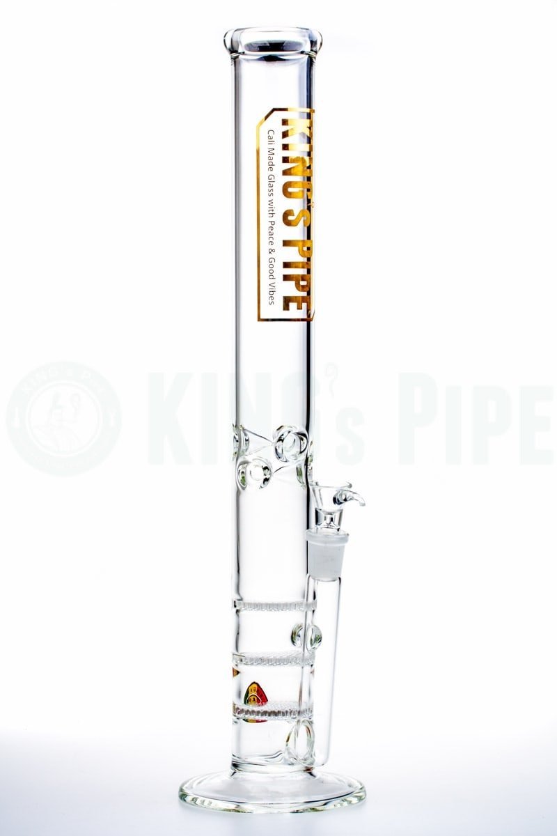 KING&#39;s Pipe Glass - 18 Inch Triple Honeycomb Water Pipe