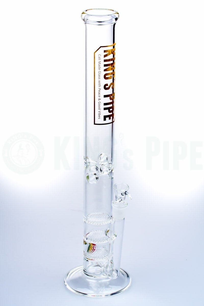 KING&#39;s Pipe Glass - 18 Inch Triple Honeycomb Water Pipe