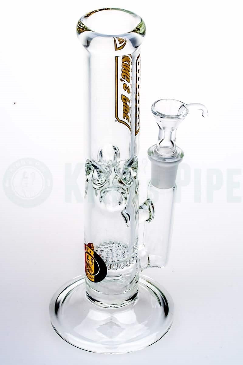 KING&#39;s Pipe Glass - 8&#39;&#39; Single Honeycomb Mini Bong