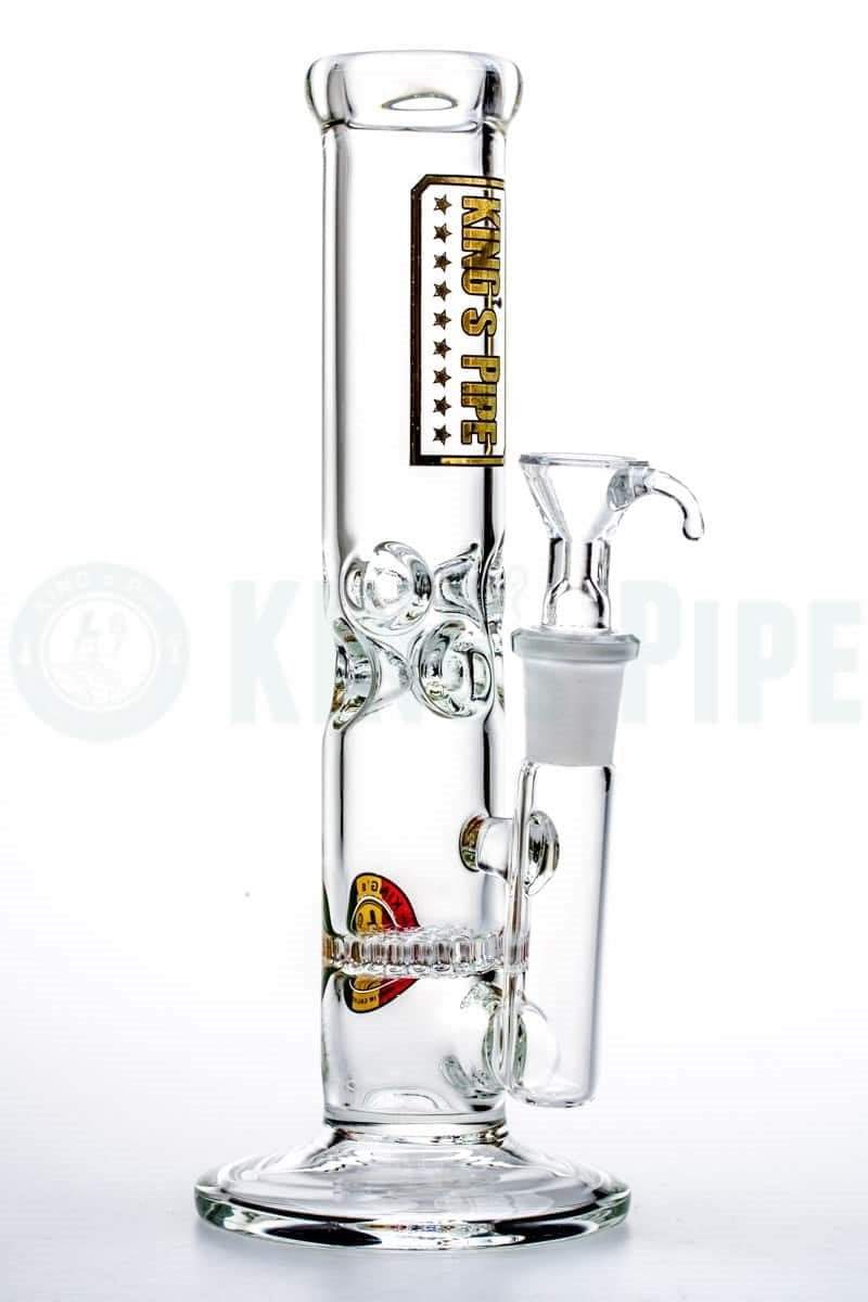 KING&#39;s Pipe Glass - 8&#39;&#39; Single Honeycomb Mini Bong