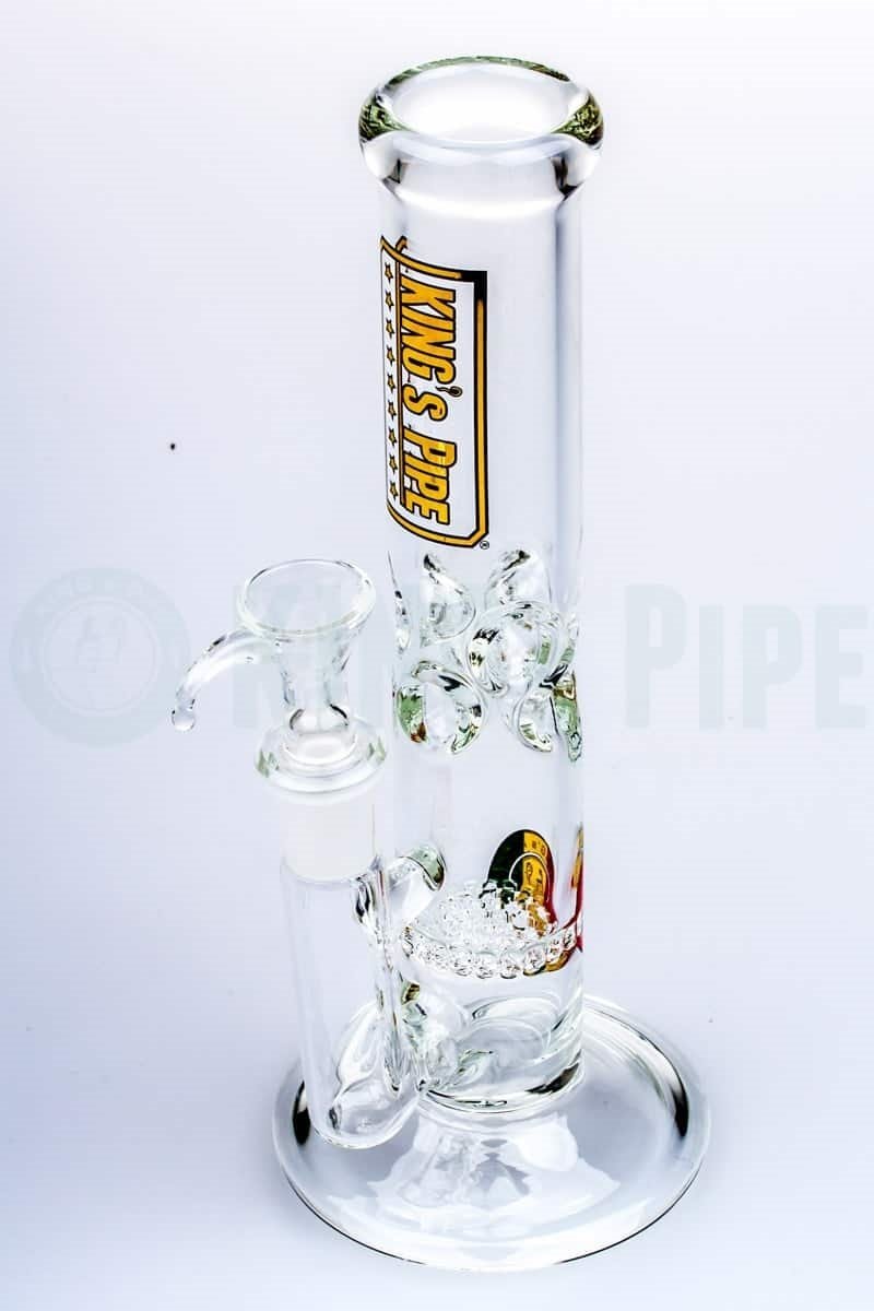 KING&#39;s Pipe Glass - 8&#39;&#39; Single Honeycomb Mini Bong