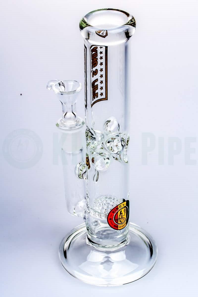 KING&#39;s Pipe Glass - 8&#39;&#39; Single Honeycomb Mini Bong