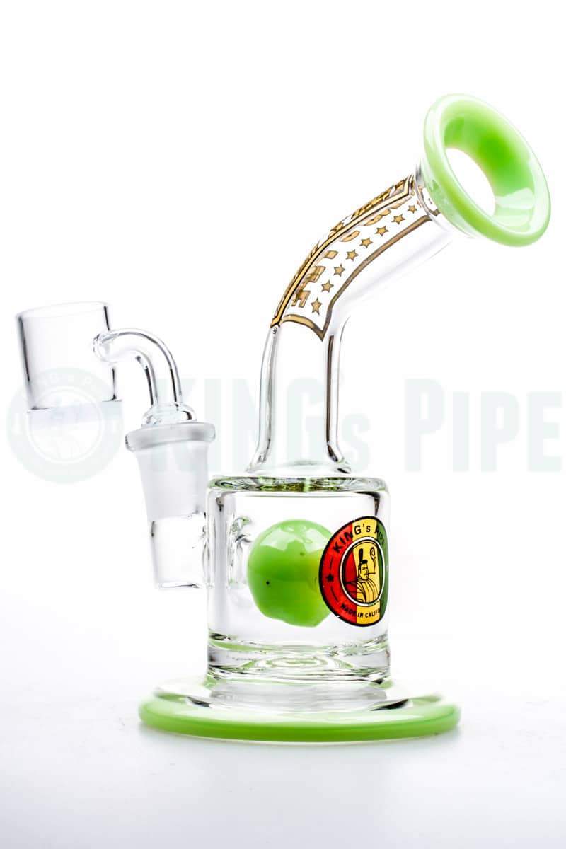 KING's Pipe Glass - Ball Perc Mini Dab Rig