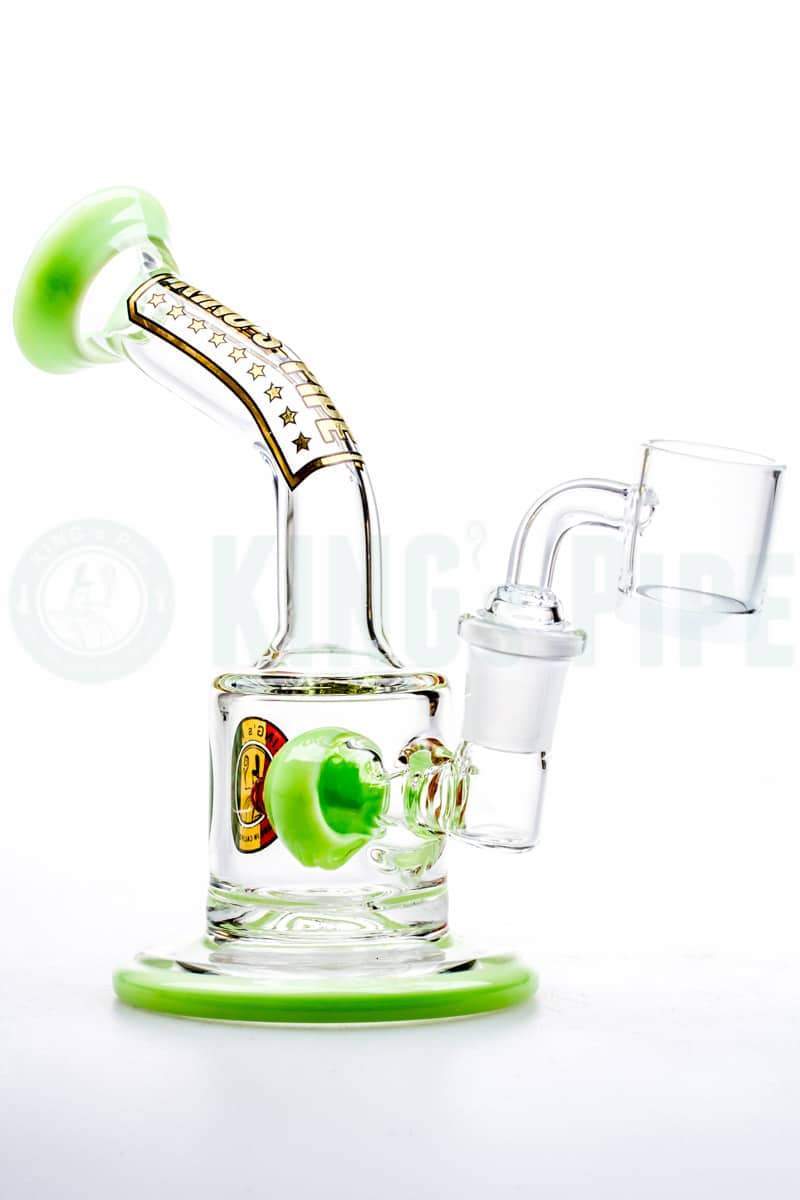 KING's Pipe Glass - Ball Perc Mini Dab Rig