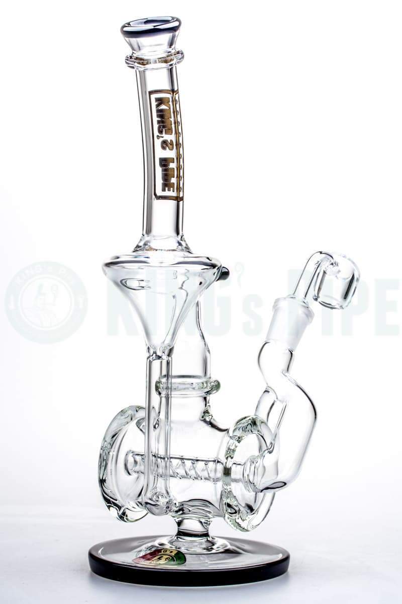 KING&#39;s Pipe Glass - Barrel Recycler Rig