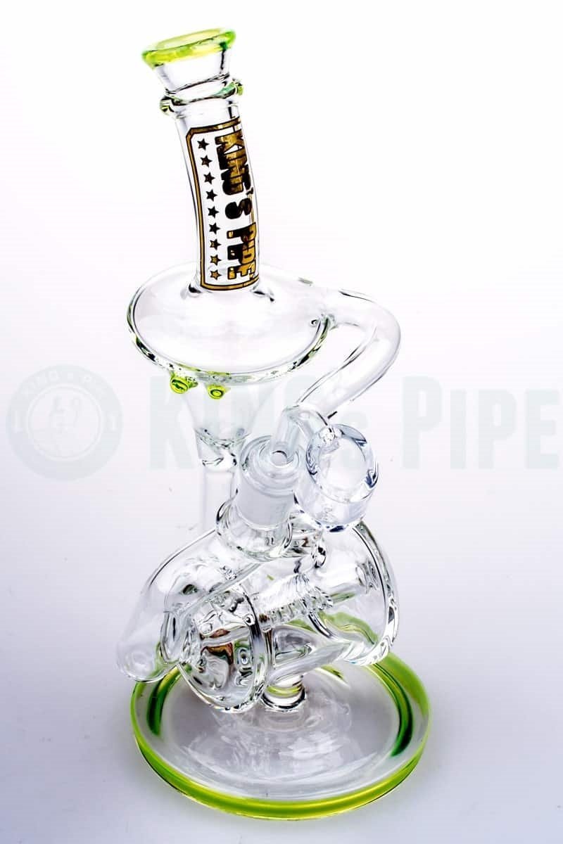 KING&#39;s Pipe Glass - Barrel Recycler Rig