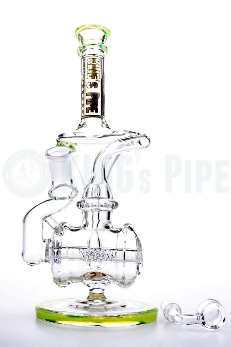 KING&#39;s Pipe Glass - Barrel Recycler Rig