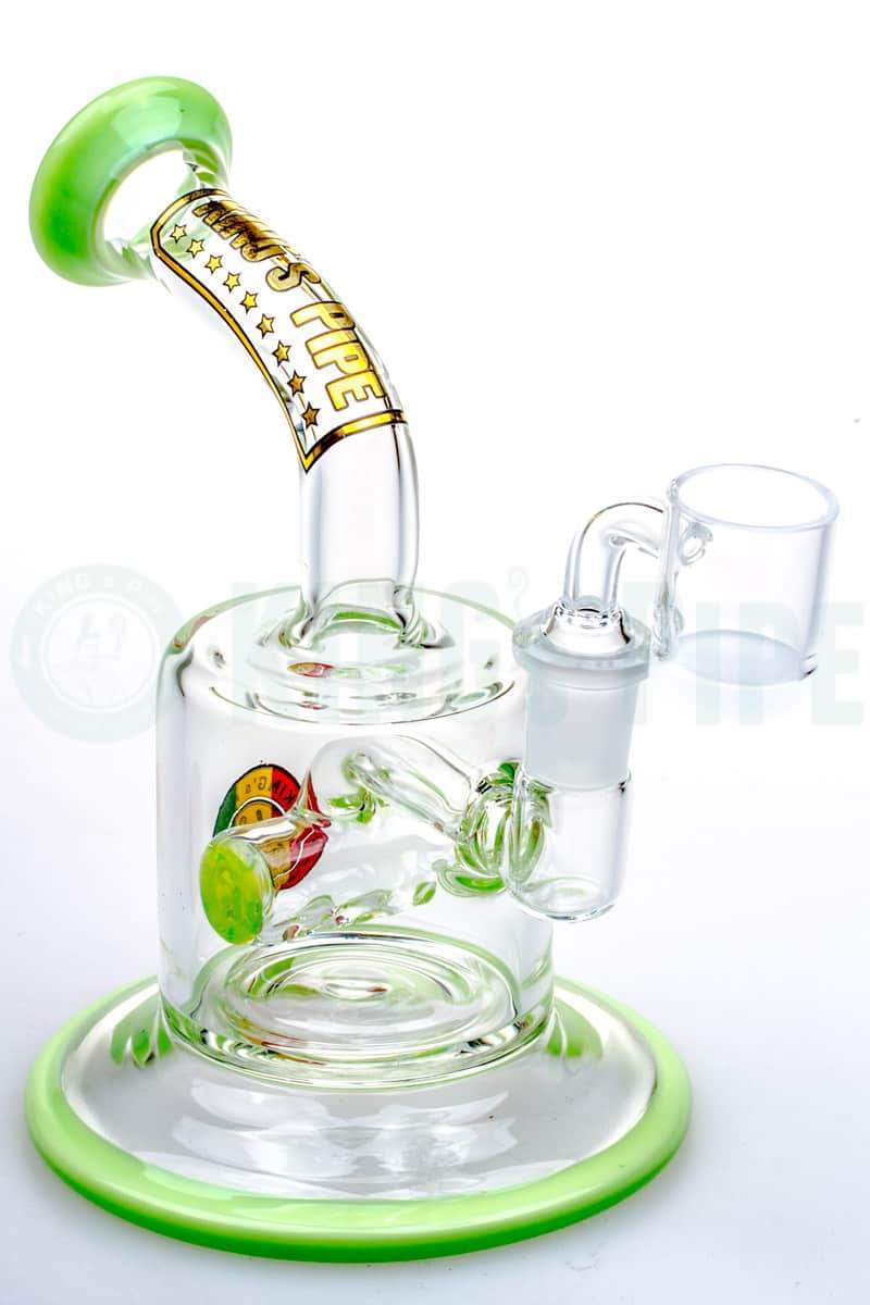 KING&#39;s Pipe Glass - Crossbar Inline Perc Dab Rig