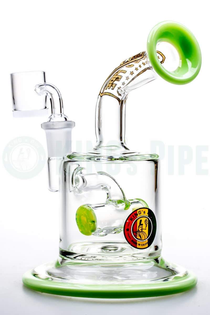 KING&#39;s Pipe Glass - Crossbar Inline Perc Dab Rig