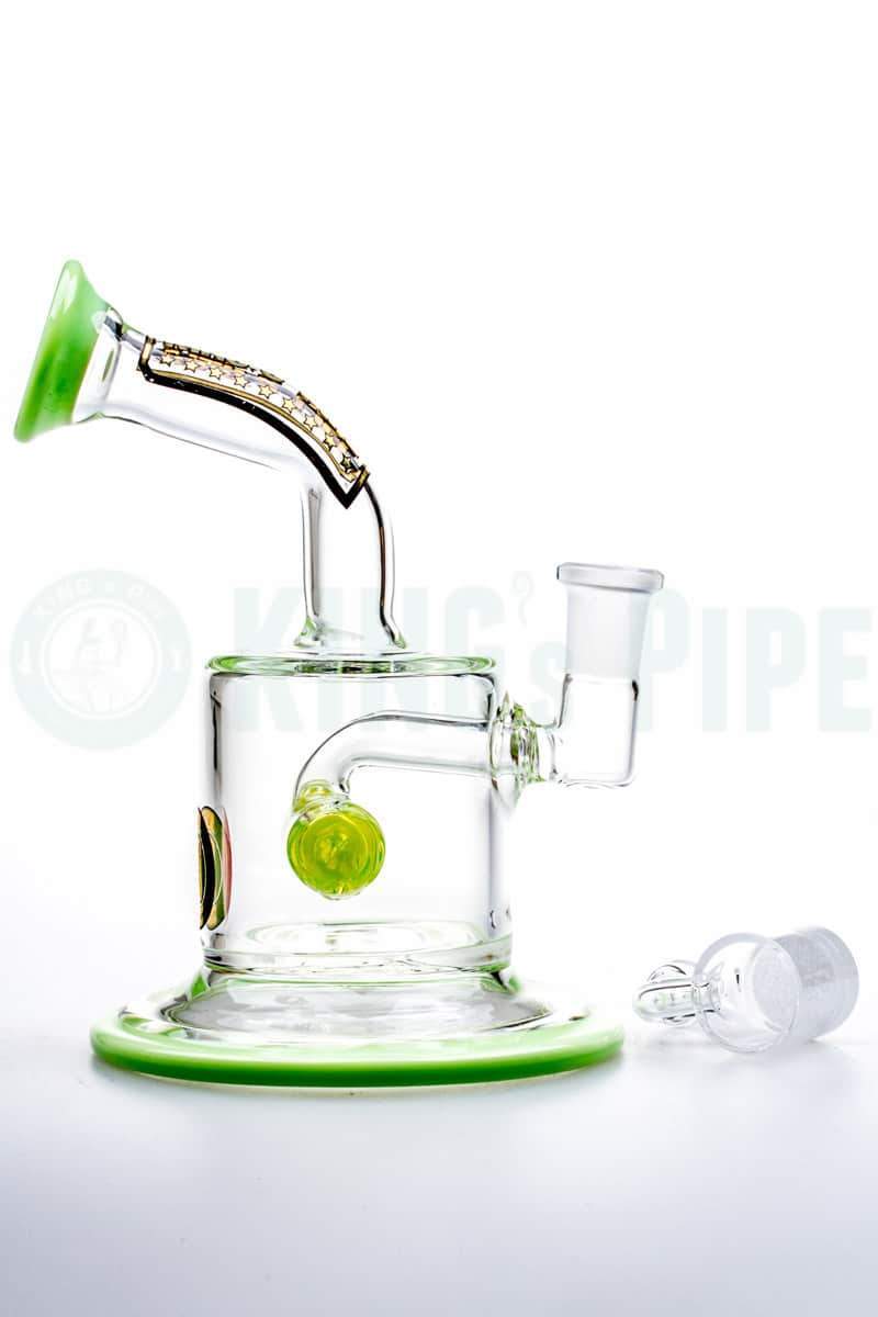 KING&#39;s Pipe Glass - Crossbar Inline Perc Dab Rig