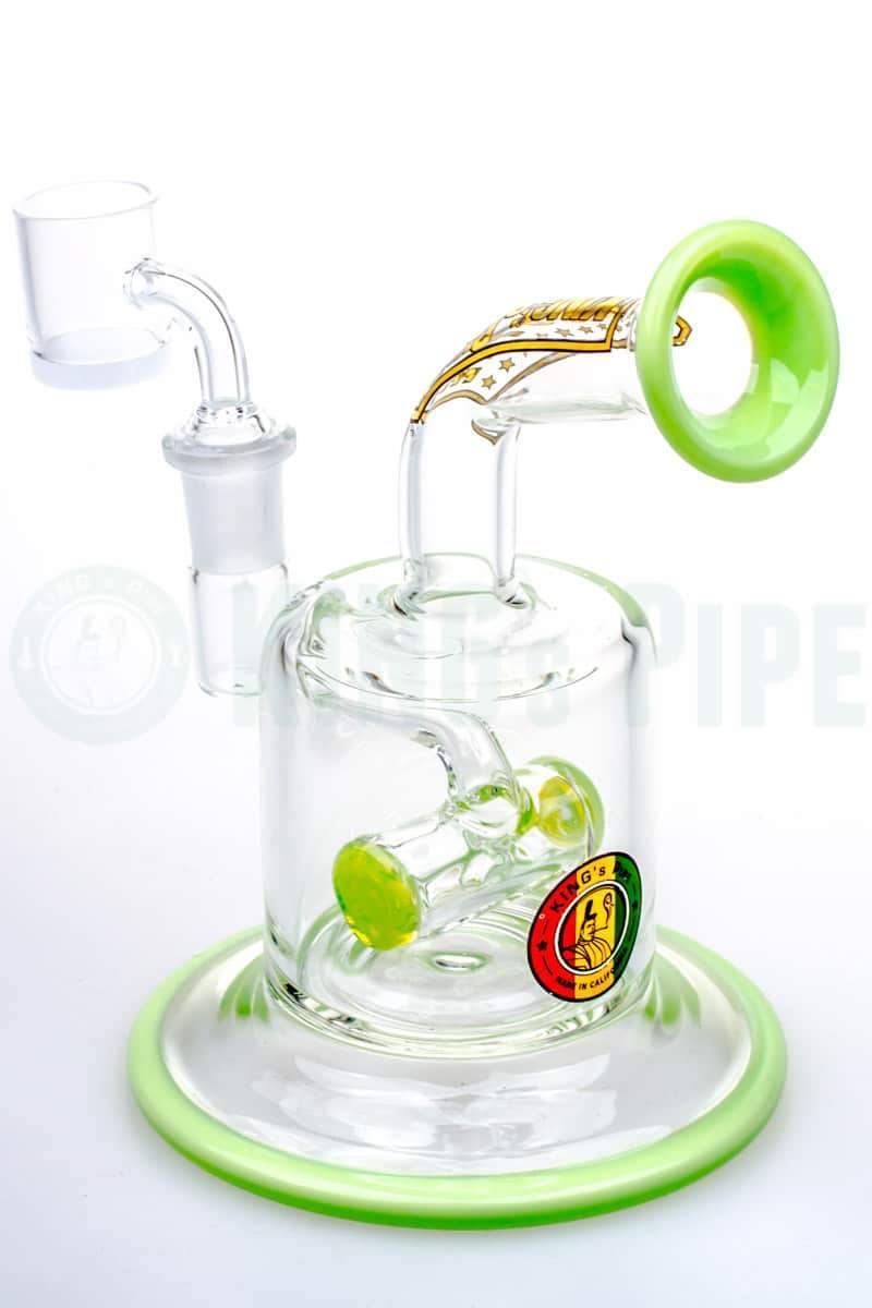 KING&#39;s Pipe Glass - Crossbar Inline Perc Dab Rig