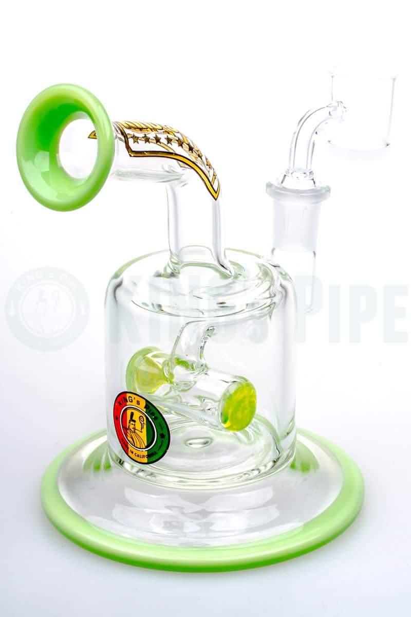 KING&#39;s Pipe Glass - Crossbar Inline Perc Dab Rig