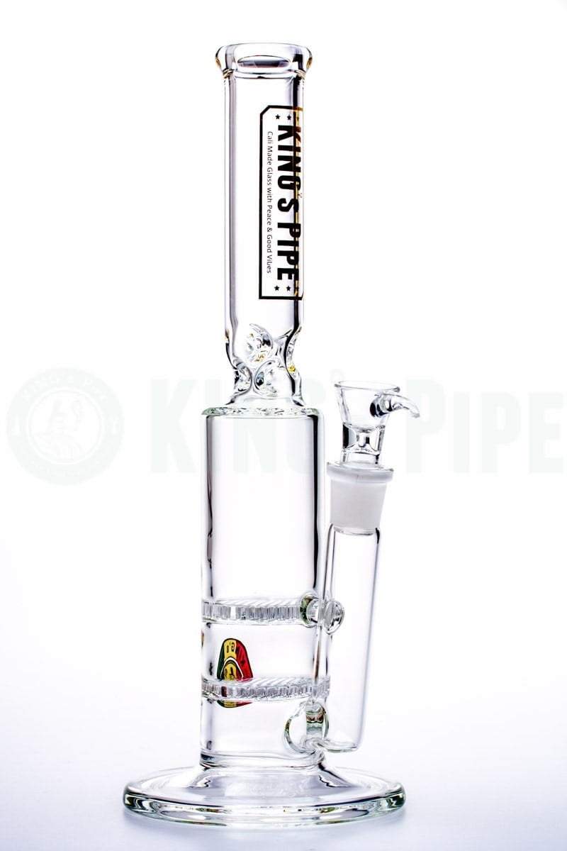 KING's Pipe Glass - Double Honeycomb Water Bong