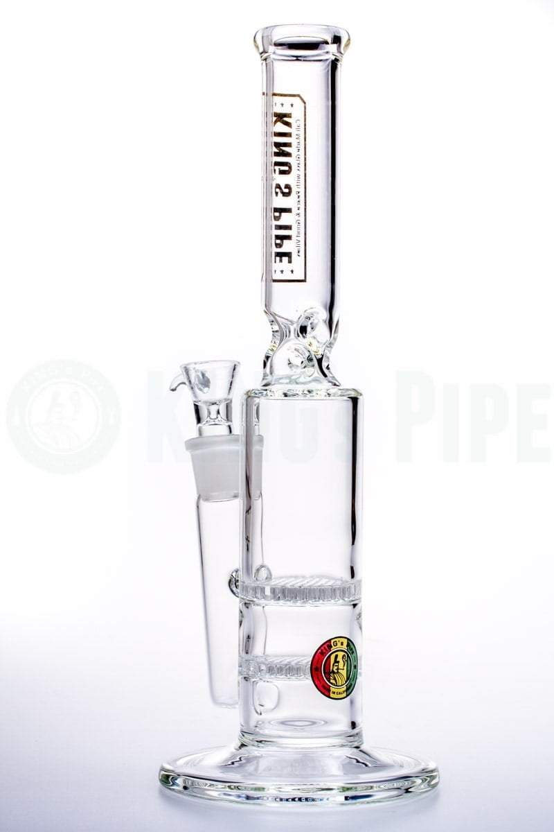 KING's Pipe Glass - Double Honeycomb Water Bong