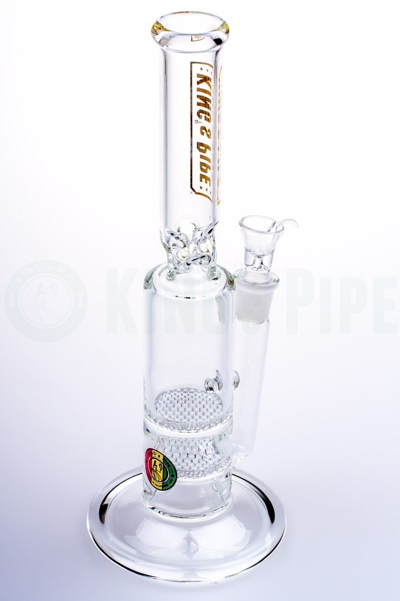 KING&#39;s Pipe Glass - Double Honeycomb Water Bong