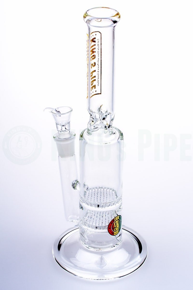 KING&#39;s Pipe Glass - Double Honeycomb Water Bong