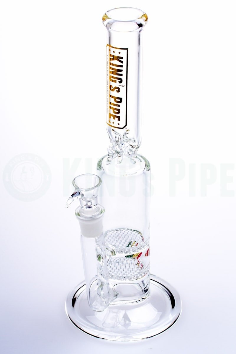 KING&#39;s Pipe Glass - Double Honeycomb Water Bong