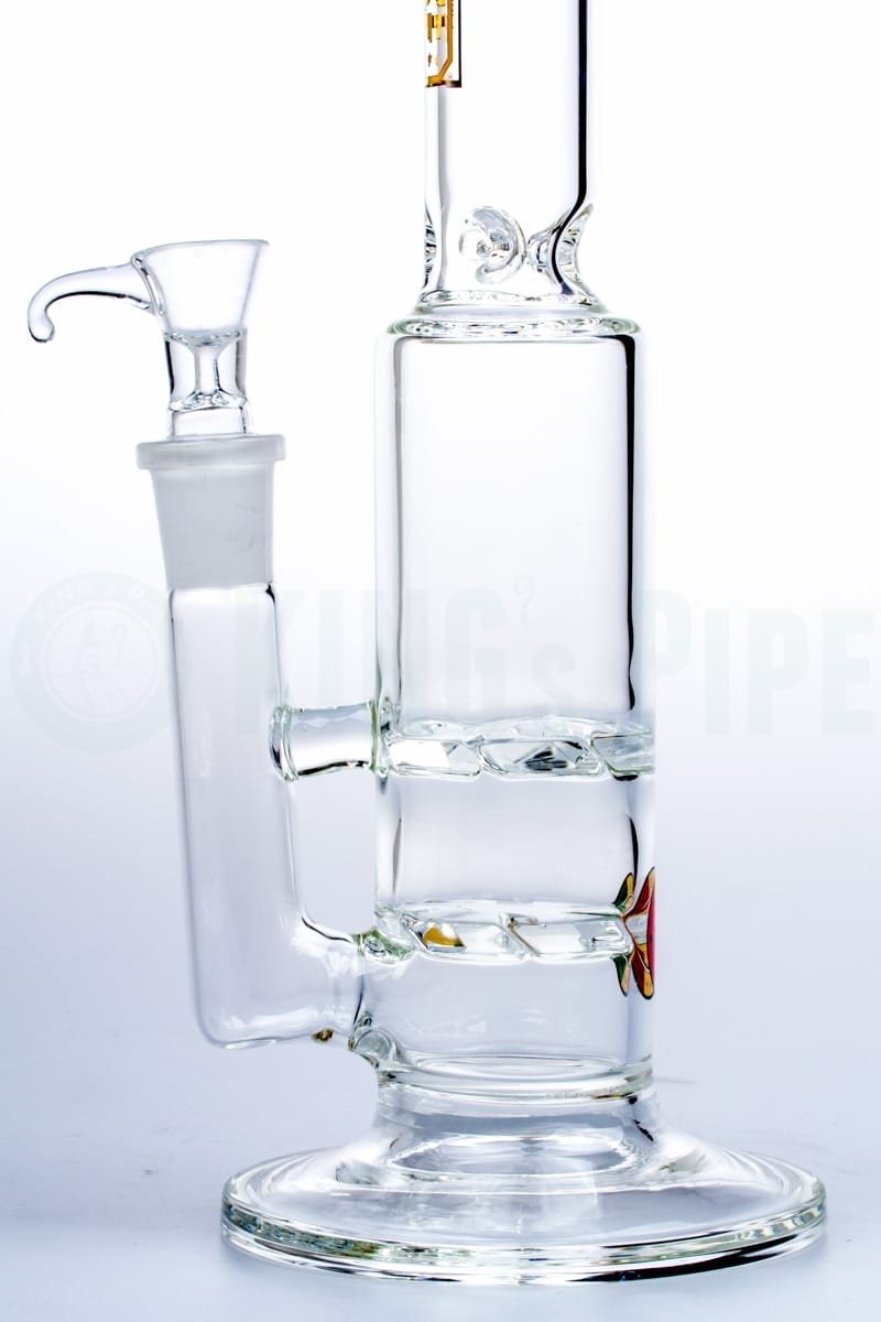 KING&#39;s Pipe Glass - Double Tornado Perc Water Bong