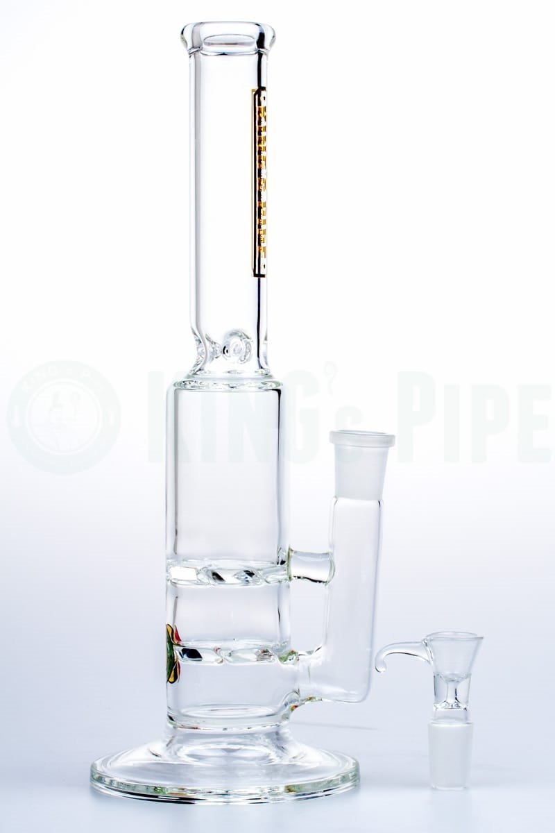 KING&#39;s Pipe Glass - Double Tornado Perc Water Bong