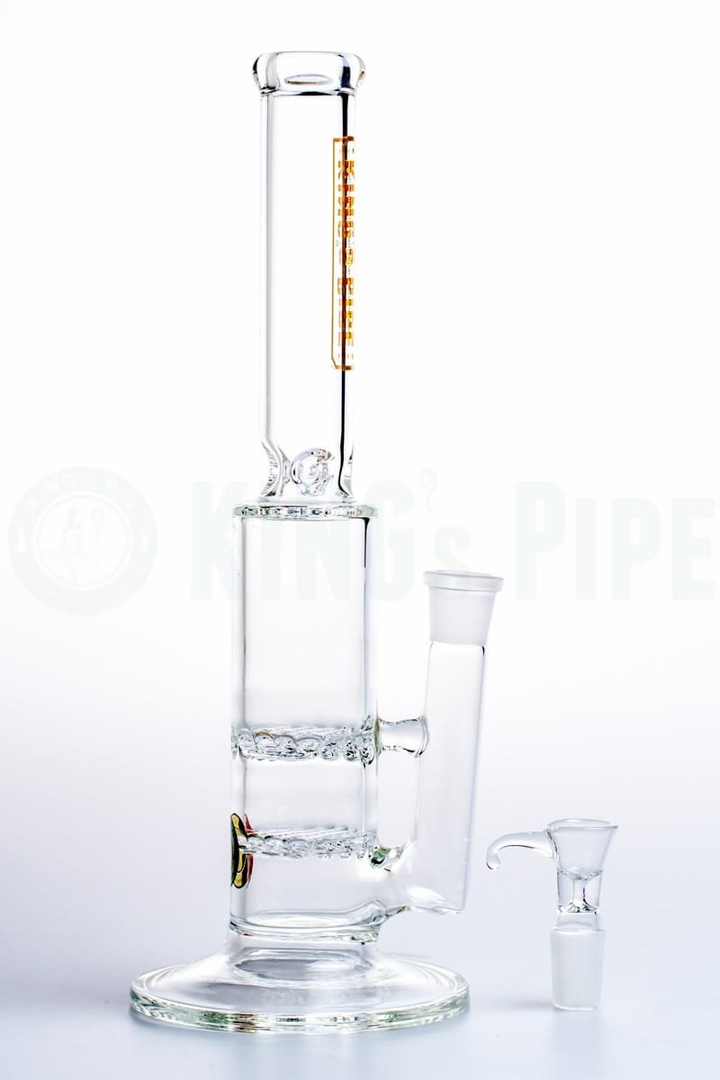 KING&#39;s Pipe Glass - Double Waffle Perc Bong