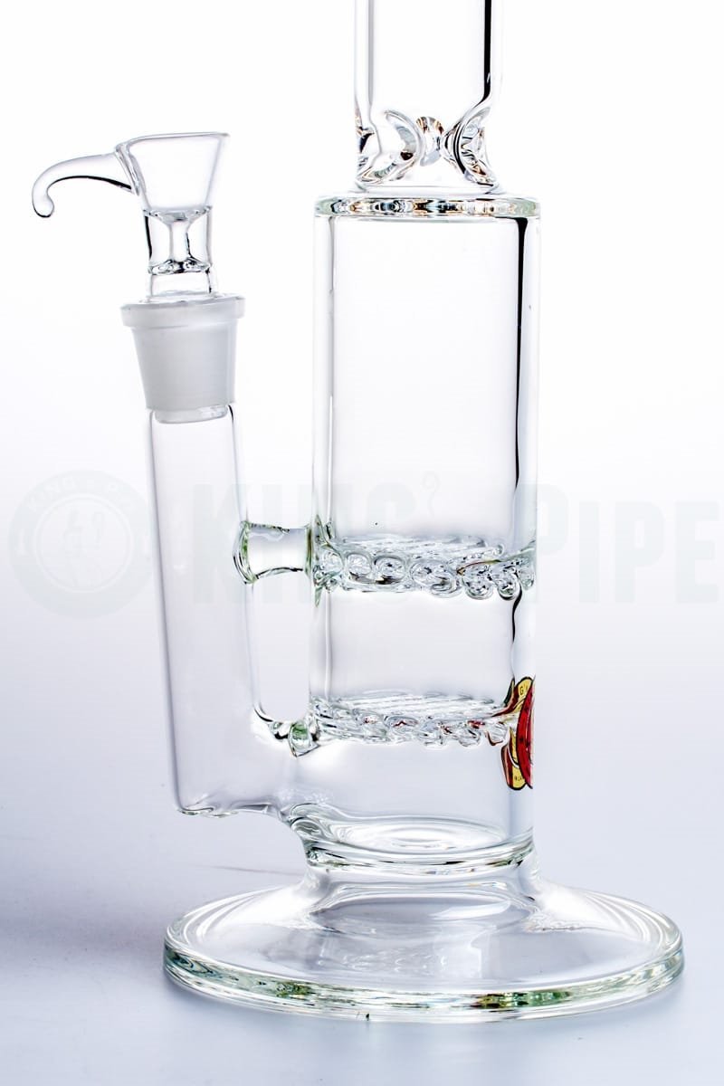 KING&#39;s Pipe Glass - Double Waffle Perc Bong