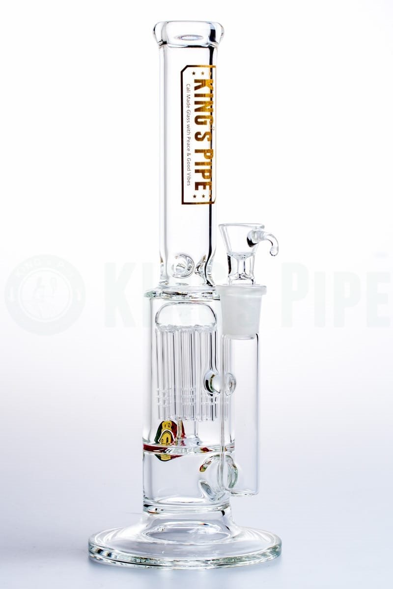 KING's Pipe Glass - Single Tree Perc Water Bong