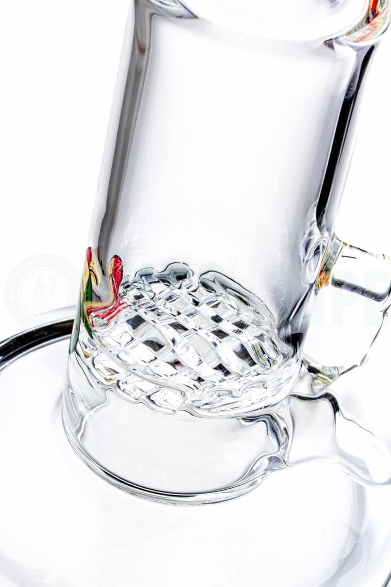 KING&#39;s Pipe Glass - Single Waffle Perc Water Bong