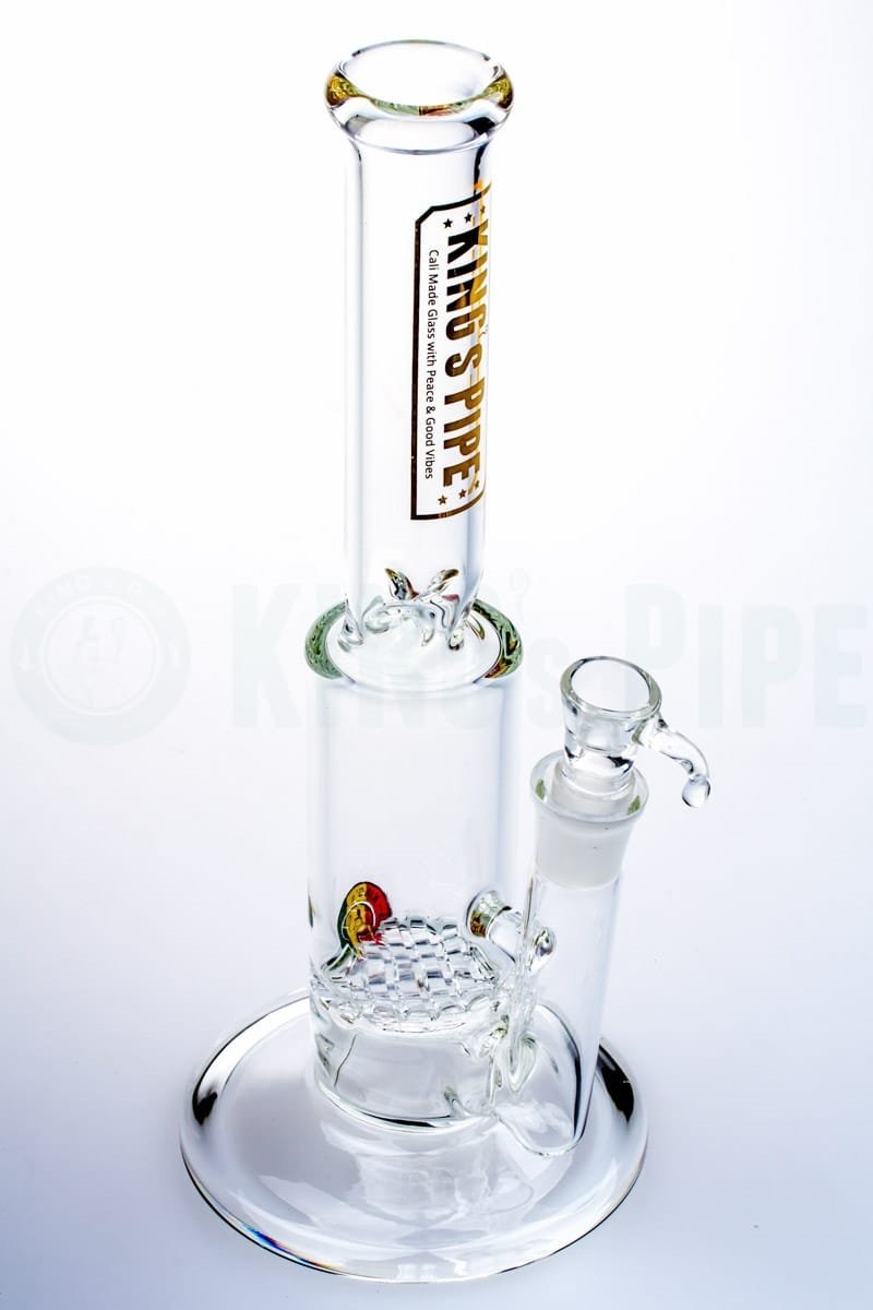 KING&#39;s Pipe Glass - Single Waffle Perc Water Bong